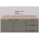 Ver imagem 4 de Tampo de Cozinha Modulado P/ Balcão Firenze 120cm Avena Touch - Demóbile