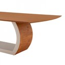Ver imagem 4 de Mesa para Sala de Jantar Ellis 220cm Madeira Moderna Mobília Cinamomo com Off White/cinamomo Imbuia