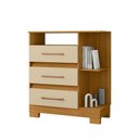 Ver imagem 1 de Cômoda 72cm 3 Gavetas com Puxadores - Ssx Multicoisas