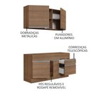 Ver imagem 4 de Cozinha Compacta Madesa Glamy 150002 com Armário e Balcão (Sem Tampo e Pia) Rustic Cor:Rustic
