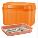 Ver imagem 4 de Visual Box com Bandeja 4,5 Litros Laranja Tupperware
