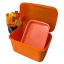 Ver imagem 2 de Visual Box com Bandeja 4,5 Litros Laranja Tupperware