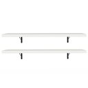 Ver imagem 6 de Kit 2 Prateleiras Suspensas para Cozinha Madesa 80 Cm com Mão Francesa - Branco