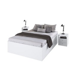 Quarto Casal Cama Queen e Mesas de Cabeceira 160 Tókio Art In Móveis - 1