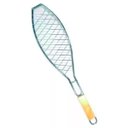 Ver imagem 1 de Grelha Dupla para Assar Peixe de 60 Cm em Metal Cabo Madeira