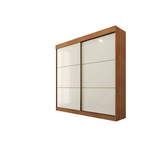 Guarda Roupa Montes Claros 2 Portas 4 Gavetas Cedro/areia