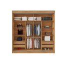 Ver imagem 3 de Guarda Roupa Montes Claros 2 Portas 4 Gavetas Cedro/areia