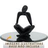 Kit Enfeite Decorativo Figura Abstrata Homem Pensador Reflexão Ampulheta Decoração Ambientes - Kit a - 3