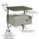 Ver imagem 6 de Mesa de Cabeceira Multifuncional Smart Clean: Carregador por Indução, Led Automático e Soft Close Ct