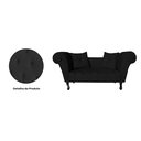 Ver imagem 4 de Namoradeira Recamier Sofá Decorativo 02 Lugares Dubai Corano Preto - Lm Decor