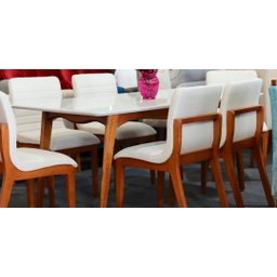 Sala de Jantar Completa com 6 Cadeiras Madeira Maciça 1,80x0,90 Metros - Petra - Art Salas - 5