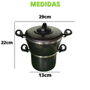 Ver imagem 3 de Cuscuzeiro Escorredor Multiuso Craqueado Alimentos a Vapor