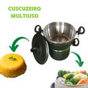 Ver imagem 2 de Cuscuzeiro Escorredor Multiuso Craqueado Alimentos a Vapor