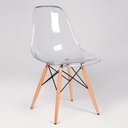 Ver imagem 2 de Cadeira Eiffel em Acrílico com Pés de Madeira Rf3027 Mozaic