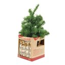 Ver imagem 2 de Árvore de Natal Decorada Verde 45cm com 36 Enfeites Dourados | Natal Encantado Formosinha