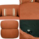 Ver imagem 7 de Kit 2 Poltrona Orgânica Chloe Boucle Terracota Redonda Decorativa com Almofada Plumante - Arkell