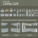 Ver imagem 6 de Balcão de Cozinha 80 Cm 2 Portas Branco/cinza Lux Madesa Branco/cinza