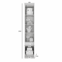 Ver imagem 3 de Modulado Completo Casal 6 Portas 6 Gavetas - Rizon-Branco - Móveis Novo Horizonte
