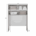 Ver imagem 6 de Modulado Completo Casal 6 Portas 6 Gavetas - Rizon-Branco - Móveis Novo Horizonte