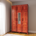 Ver imagem 1 de Guarda-Roupa Solteiro 1 Espelho 6 Portas e Cabideiros