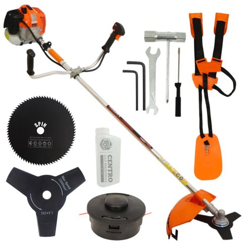 Roçadeira Lateral Vulcan Vr620h 2T 62cc 3hp Com Kit de Ferramentas + Lâmina de 80 Dentes