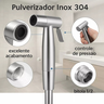 Ducha Higiênica 1/4 Volta Luxo Prata Gatilho Inoxidável 304 - Brinovar - 4