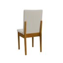 Ver imagem 5 de Kit 6 Cadeiras de Jantar Dakota Madeira Maciça Estofadas Cerejeira