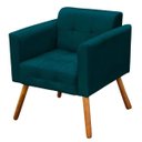 Ver imagem 2 de Poltrona Ana Azul Pavão Slk Decor