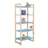 Estante Infantil Alta para Livros e Brinquedos Diversos 64x150cm Colorê Azul - 2