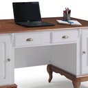 Ver imagem 5 de Escrivaninha de Madeira Hannover com 2 Portas e 2 Gavetas com Tampo Estendido 60813te