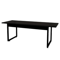 Mesa Industrial com Bancos Jantar Churrasqueira Área Externa Base de Ferro:preto - 2