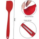 Ver imagem 5 de Kit Conjunto 07 Peças de Talheres Silicone Vermelho Utensilio para Cozinha