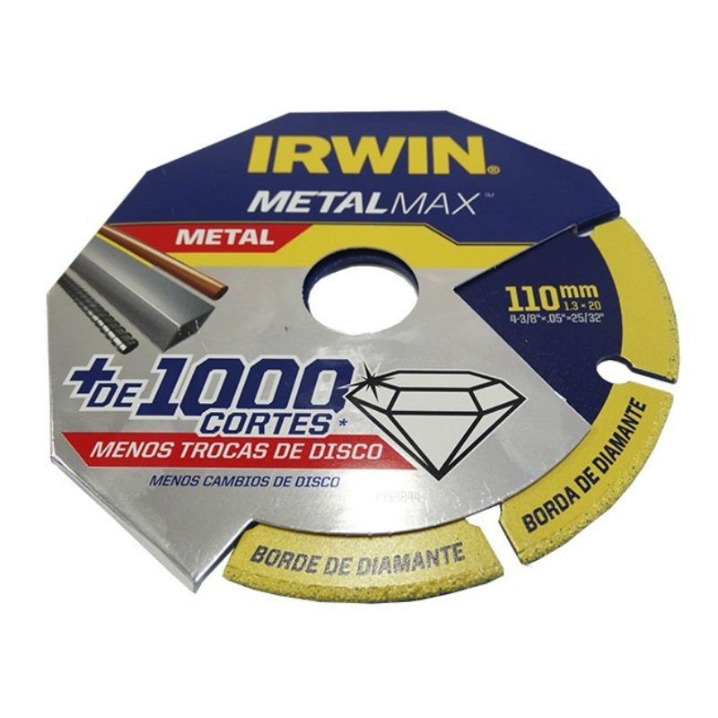 Disco de Corte Diamantado 115mm Profissional MetalMax Irwin - 3