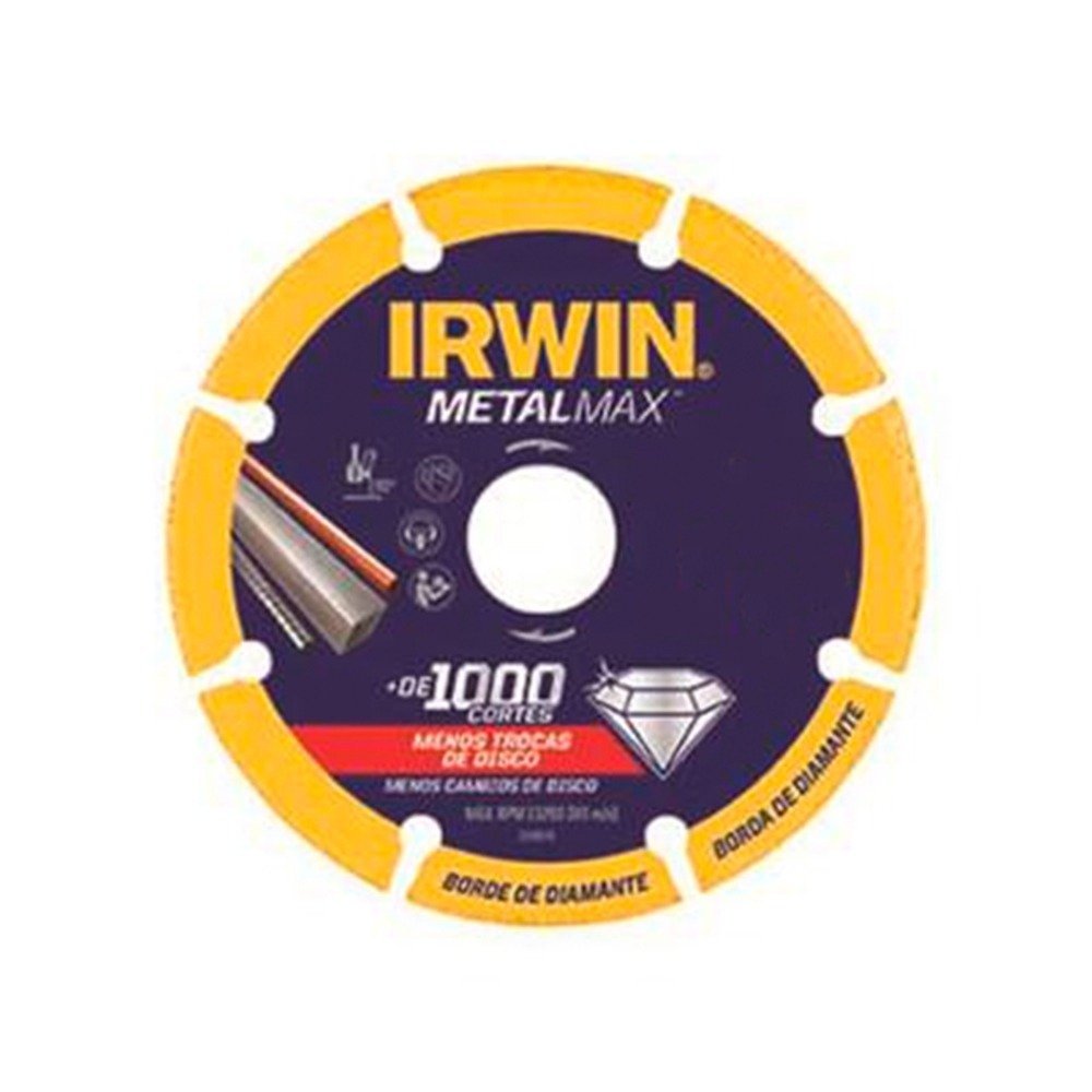 Disco de Corte Diamantado 115mm Profissional MetalMax Irwin - 1