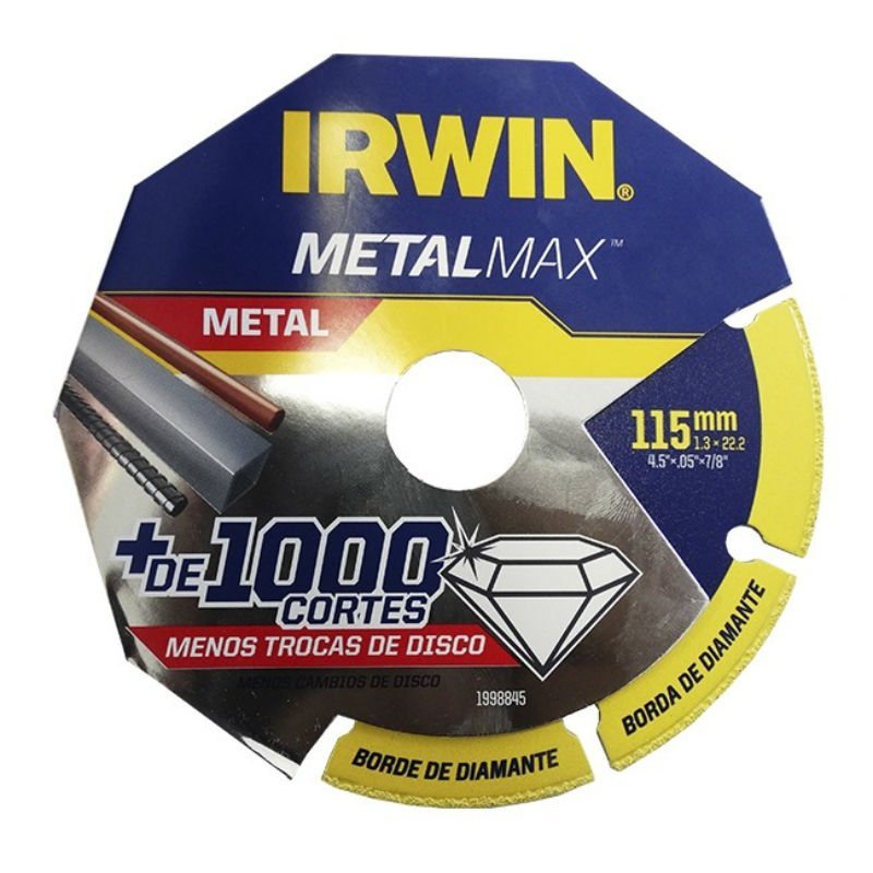 Disco de Corte Diamantado 115mm Profissional MetalMax Irwin - 2
