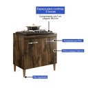 Ver imagem 5 de Balcão Cooktop 5 Bocas Sevilha Ypê - Kaiki Móveis