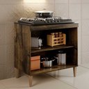 Ver imagem 3 de Balcão Cooktop 5 Bocas Sevilha Ypê - Kaiki Móveis