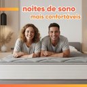 Ver mais imagens de Cama Box Casal Real Max Force Softgel 138x188x65cm - Suporta até 200 kg por Pessoa Branco / Cinza