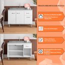 Ver imagem 6 de Balcão de Cozinha Elsa para Pia de 120cm Branco - Montanaris Decor Md Montanaris Decor