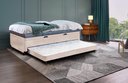 Ver imagem 1 de Cama 3 em 1 Solteirão Serenelife - Suede Bege Claro