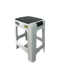 Ver imagem 5 de Banqueta Plástica Branco C/ Preto Resistente até 100kg