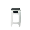 Ver imagem 4 de Banqueta Plástica Branco C/ Preto Resistente até 100kg