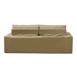 Sofá Retrátil e Reclinável 2 lugares com Molas 1,50m Ester Suede Bege Adonai Estofados - 9