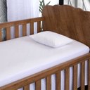 Ver imagem 1 de Protetor Colchão Jacquard Impermeável para Berço 2 Peças - Branco - 100% Poliéster