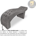 Ver imagem 5 de Maca Estofada Capitonê Clínica Salão Estética Suede Eduarda:Cinza