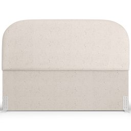Cabeceira Cama Box Queen 160cm Lanna com Puff Recamier Doha W01 Linho Cru - Lyam Decor - 3