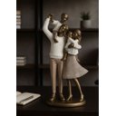 Ver imagem 3 de Escultura Familia Decorativa em Resina Pai Mãe Casal de Filhos