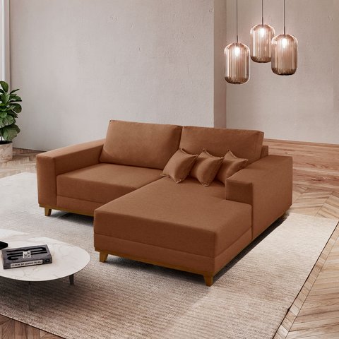 Sofá Cronos 185cm Chaise Lado Direito Meu Sofá Online