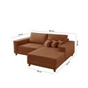 Ver imagem 7 de Sofá Cronos 185cm Chaise Lado Direito Meu Sofá Online