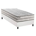Ver imagem 1 de Cama Box Solteiro: Colchão Espuma D33 Paropas Pasquale Plus + Base Crc Corano White (88x188)